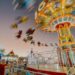 low angle shot of a carousel