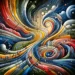 abstract image representing perseverance and struggle