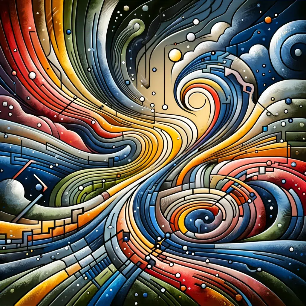 abstract image representing perseverance and struggle